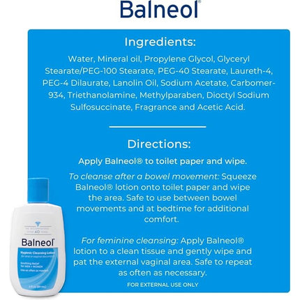 Balneol Hygienic Cleansing Lotion 3 oz (Pack of 2)