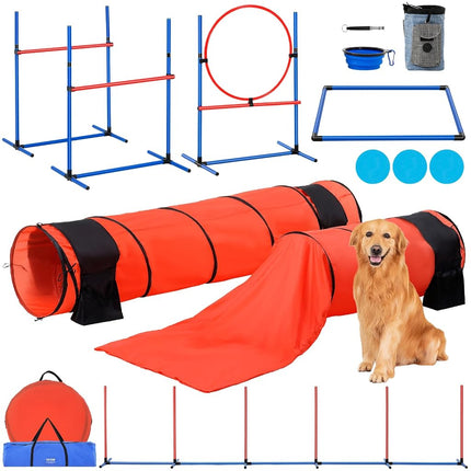 VEVOR Dog Agility Training Equipment, 7 PCS Set Up
