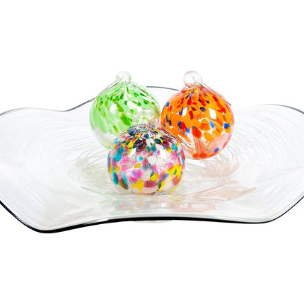 Dale Tiffany Hand Blown Glass, 4" Diameter Aura, Tree of Life Collection, Witch Globe Hanging Garden Indoor/Outdoor Decorative Ornament Gazing Ball