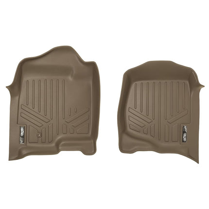 Tapis de sol SMARTLINER, rangée avant, couleur sable, pour Silverado/Sierra 2007-2013 - Tahoe-Suburban-Yukon-Yukon XL-Escalade 2007-2014