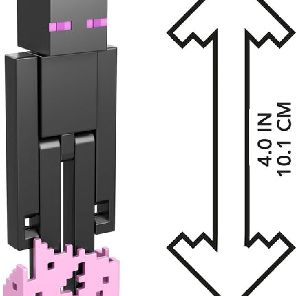 Mattel Minecraft Action Figure & Accessories 2-Pack with Enderman in 3.25-inch Scale, Collectible Toy Set
