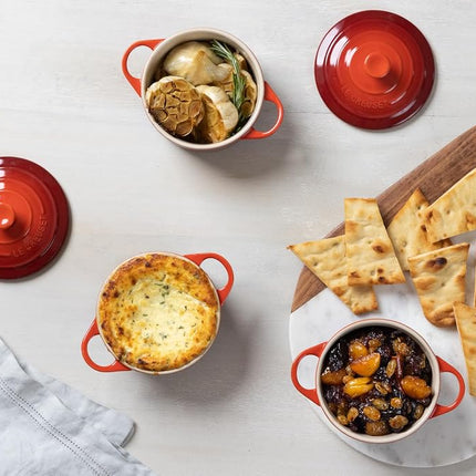 Le Creuset Stoneware Mini Round Cocotte, 8 oz., Oyster