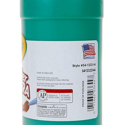 Crayola. 541232044 Premier Tempera Paint, Green, 32 oz