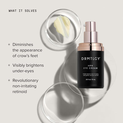 DRMTLGY HPR Eye Cream - Retinoid Under Eye Cream for Under Eyes, 0.5 fl oz