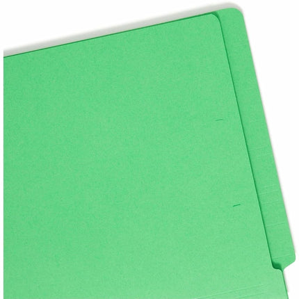 Smead End Tab Folder, Letter, Straight, 11 Point, Green, 100 Per Box (25110)