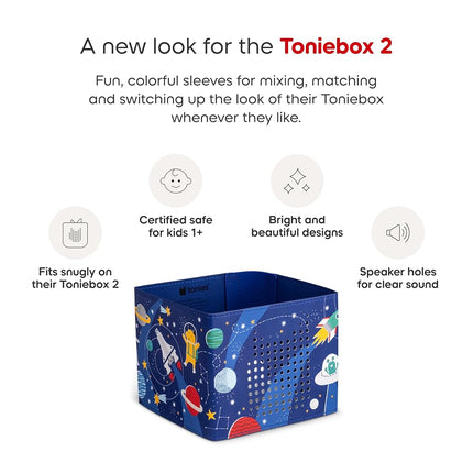 Tonies Sleeve - Decorative Wrap for Toniebox 2 - Space
