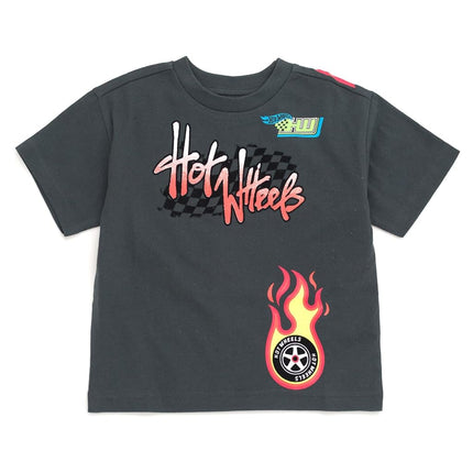 Hot Wheels Little Boys 3 Pack T-Shirts Black/Pale Blue 5