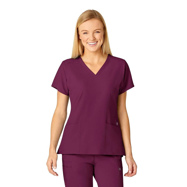 WonderWink W123 6155 Women's Stylized V-Neck Top, 