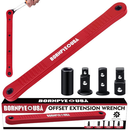 Bornpye Offset Extension Wrench Set, Impact Ready 