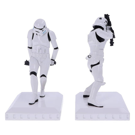 Nemesis Now Original Stormtrooper Bookend Figurines 18.5cm, Resin, White, Officially Licensed Original Stormtrooper Merchandise, Two Stormtrooper Figures to Keep Your Books Upright - Pack of 2