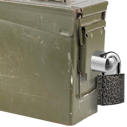 Lounsweer 4 Set Box Can Lock Hardware Kit Metal Stainless Steel Locking Kit Compatible with Ammunition Magazine Boxes Cans Cases for 50 Cal, Fat 50, 30 Cal, 20 Mm, 40 mm