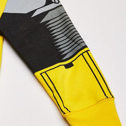 Sudadera con capucha de disfraz de Bumblebee de Transformers para niño de 2 a 7 años, amarilla, 2T, amarilla, grande