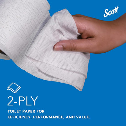 Scott® Professional Standard Roll Bathroom Tissue (04460), 2-Ply, White, (80 Rolls or Pack of 80)