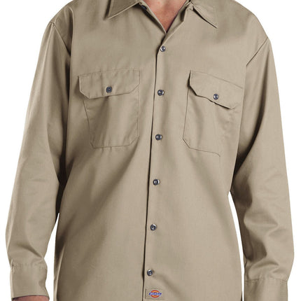 Dickies Men's Big and Tall Long Sleeve Work Shirt,