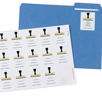 Avery ID Labels, Sure Feed Technology, Permanent Adhesive, 2" x 2-5/8", 5 Packs (6572)