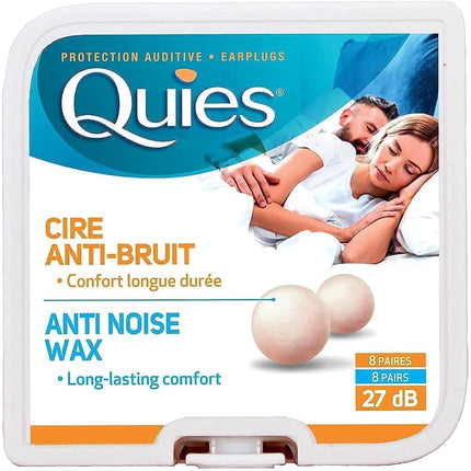 Quies Boules Moldable Wax and Cotton Ear Plugs (Pa