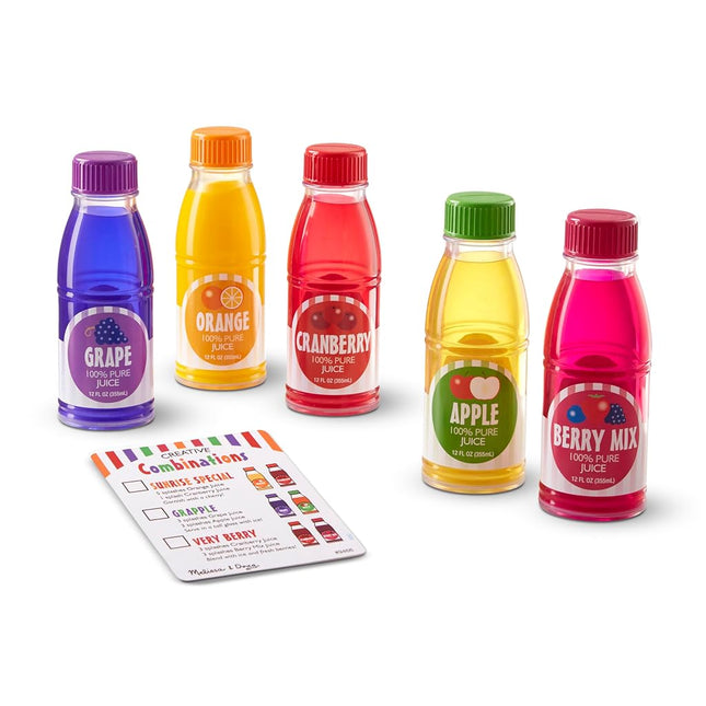 Melissa & Doug Tip & Sip Toy Juice Bottles Play Food Set