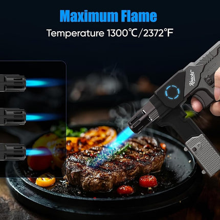 KOACKL 2372°F Butane Torch, Culinary Kitchen Torch for Cooking & BBQ