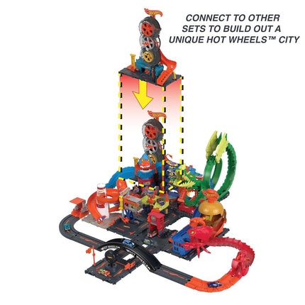 Hot Wheels City Super Twist Tire Shop Playset & Toy Car