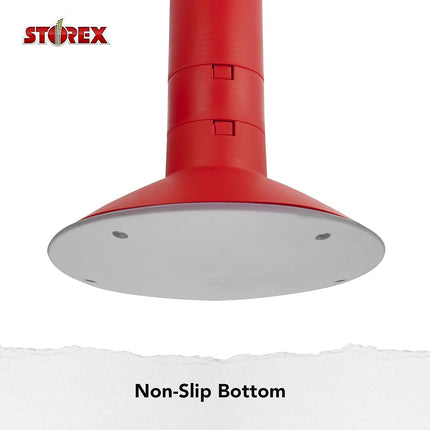 Storex Active Tilt Stool – Ergonomic Seating for Flexible Office Space and Standing Desks, Adjustable 12-24 Inch Height, Red (00324A01C)
