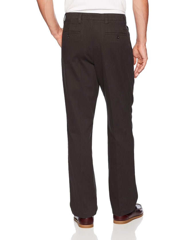 Dockers Men's Classic Fit Easy Khaki Pants-Pleated (Standard and Big & Tall) Casual, Coffee Bean, 34W x 32L