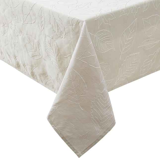 Laura Ashley Tablecloth Raised Woven Embroidered J