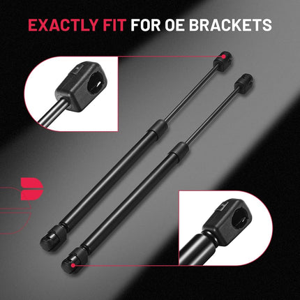 BDFHYK C16-11028 12 Inch Gas Shocks Struts Lift Supports 40 Lbs/178N for Leer are Camper Shell Rear Window Side Window Pickup Cab Canopy Door Tool Box, Black C1611028