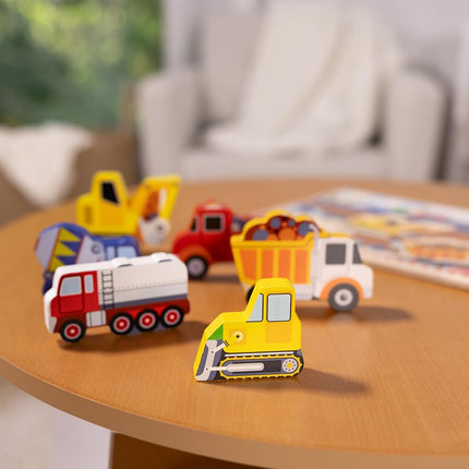 Sablon Melissa & Doug Construction Vehicles Peg Puzzle 3D 3726 (6 Pieces) � 6 Pcs