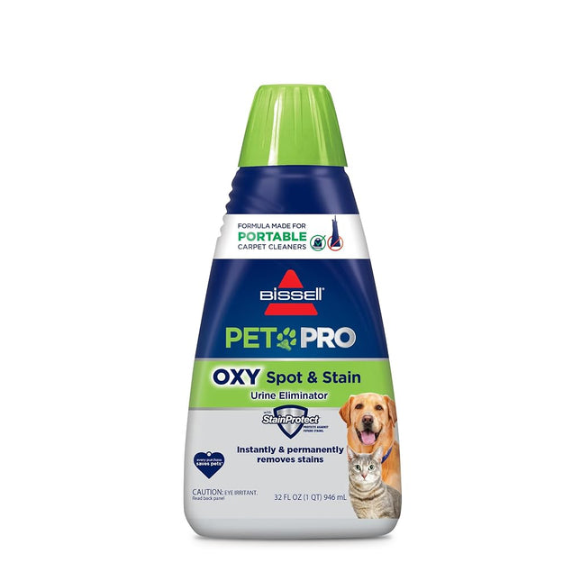 BISSELL� PET PRO OXY Spot & Stain Formula for Portable Carpet Cleaners, 32 oz., 2034