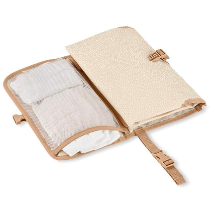 Skip Hop Portable Baby Changing Pad, Pronto, Beige Swirl Dot