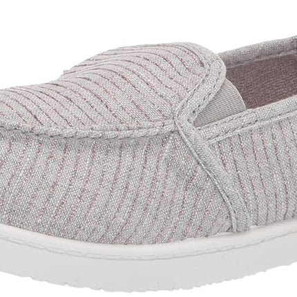 Roxy Girls Minnow Slip on Sneaker Shoe, Grey Exc, 