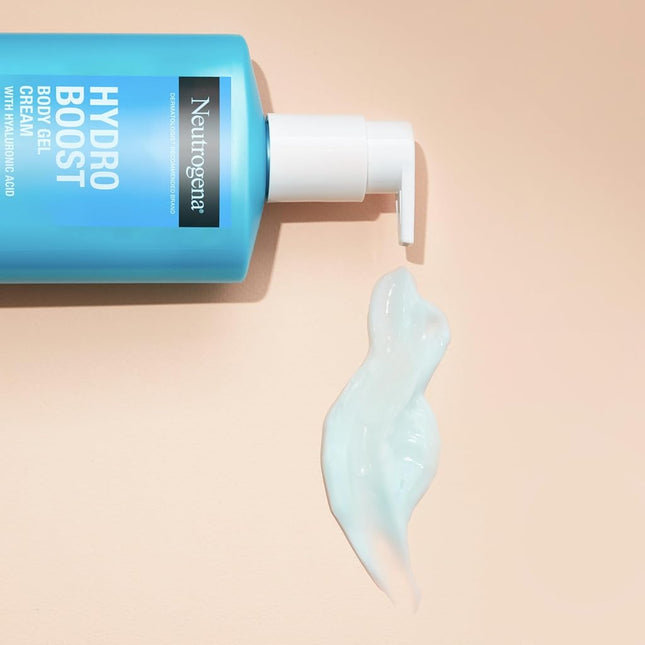 Neutrogena Hydro Boost Body Moisturizing Gel Cream with Hyaluronic Acid, Fast Absorbing, Lightweight Hydrating Body Lotion for Normal to Dry Skin, Paraben-Free, Twin Pack, 2 x 16 oz