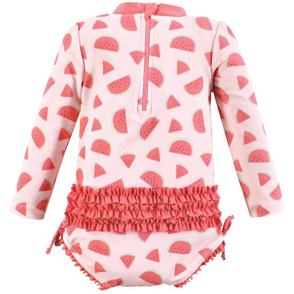 Hudson Baby Traje de baño para bebés y niñas, Flamenco Menta, 12-18 Meses, Sandía Niño, 5T