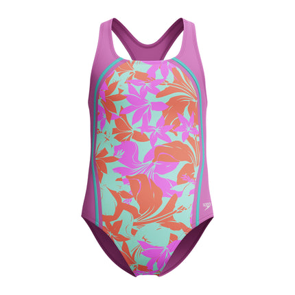 Speedo Girls Printed Sport Splice, Kaluna Floral S