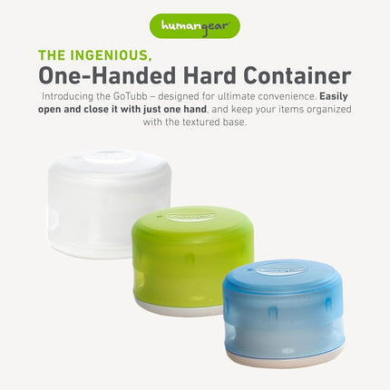 humangear GoTubb 3 Pack Travel Container - Clear/Green/Blue, Small, 14 cc
