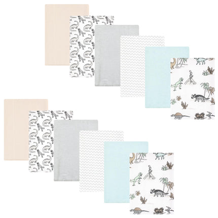 Hudson Baby Unisex Baby Cotton Flannel Burp Cloths