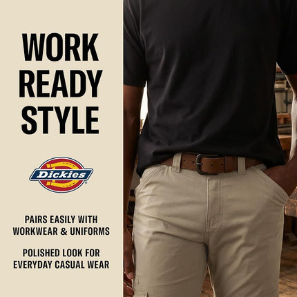Dickies Men's Casual Leather Belt, Tan, 40