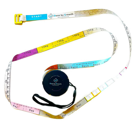 Retractable Pediatric Emergency Length-Based Tape 