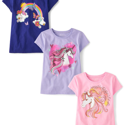 The Children's Place Girls' Butterfly Short Sleeve