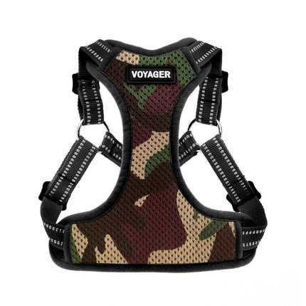 Voyager Adjustable Dog Harness with Reflective Str