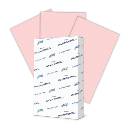 Papier Hammermill, couleurs rose, 20 lb, 8,5 x 14, format légal, 500 feuilles/1 rame (103390R), fabriqué aux États-Unis