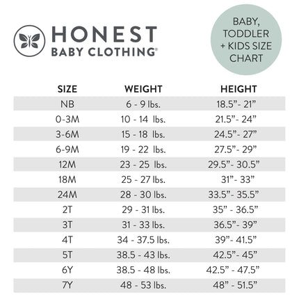 Leggings HonestBaby, 3 Pack Black, 3-6 Meses