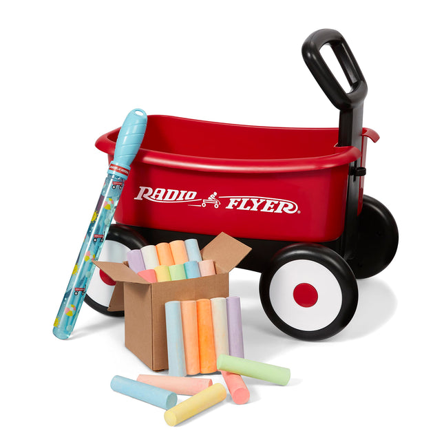Radio Flyer Push & Pull Walker Wagon with Bubbles 