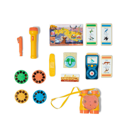 Melissa & Doug Equipo de senderismo del Parque Nacional del Gran Cañón con visor de discos fotográficos - Certificado FSC