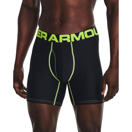 Under Armour Men's Tech Stretch Moisture Wicking Flat Front Shorts, (007) Black/Black, 4XL