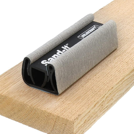 Milescraft 1622 – Multi-Surface Sanding Block. Sand Flat, Concave, Convex & Round Surfaces or Tight Spaces. Accepts Any ¼ Sheet Sandpaper. 150 Grit Included
