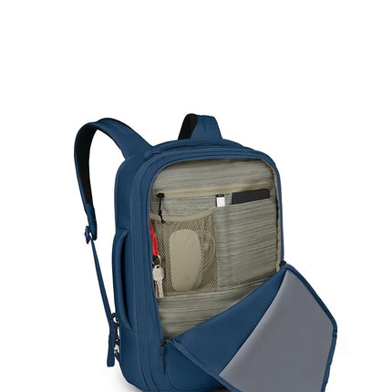 Osprey Aoede 25L Commuter Briefcase Backpack, Bleu antique, Taille unique, Sac à dos