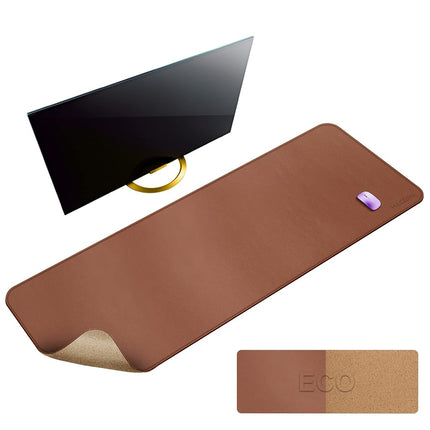 MAIDERN 140 x 60cm Cork & Leather Desk Pad, Large 