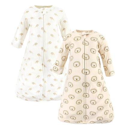 Hudson Baby BabyCotton Long-Sleeve Wearable Sleeping Bag, Sack, Blanket, Brave Lion Long Sleeve, 18-24 Months