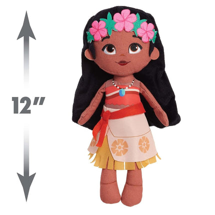 Disney Princess So Sweet Princess Moana, 12 Inch Plushie with Brown Hair, Disney Moana, Kids Toys for Ages 3 Up by Just Play